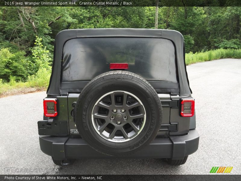 Granite Crystal Metallic / Black 2016 Jeep Wrangler Unlimited Sport 4x4