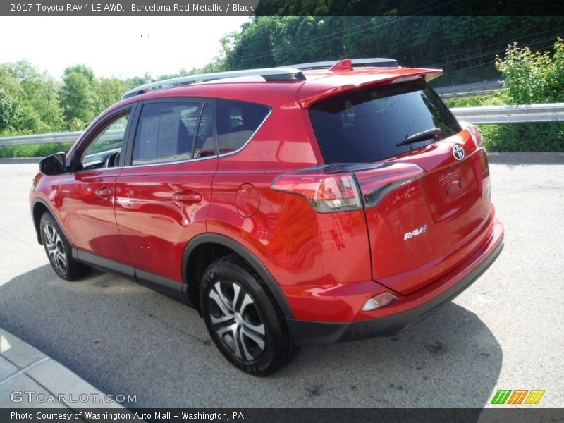Barcelona Red Metallic / Black 2017 Toyota RAV4 LE AWD