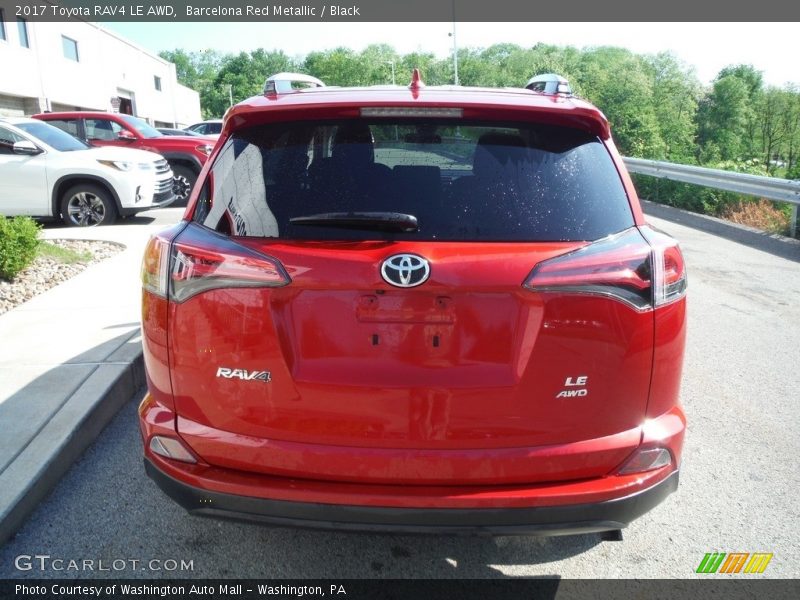 Barcelona Red Metallic / Black 2017 Toyota RAV4 LE AWD