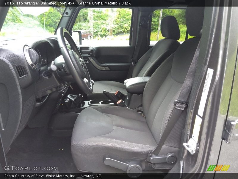 Granite Crystal Metallic / Black 2016 Jeep Wrangler Unlimited Sport 4x4