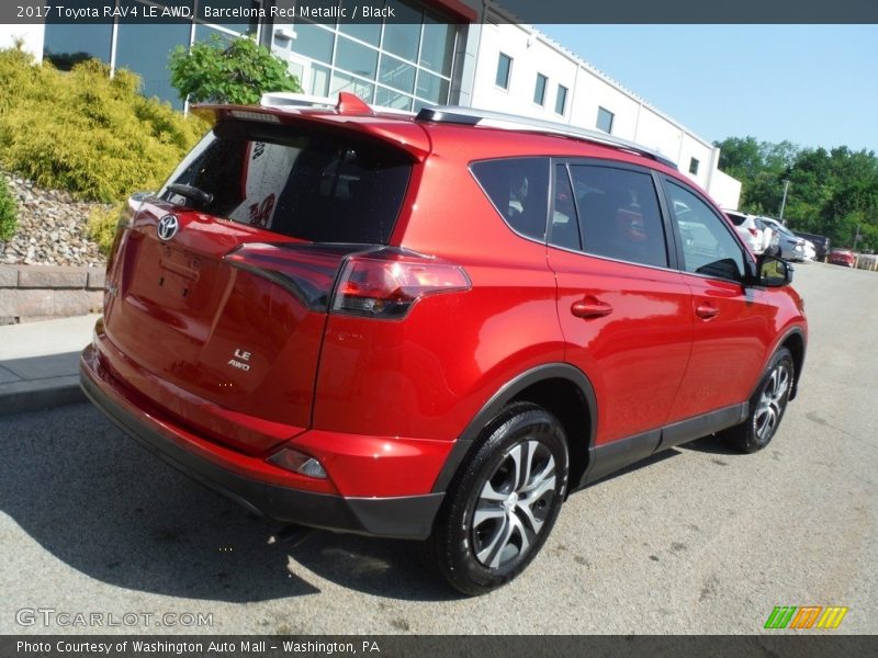 Barcelona Red Metallic / Black 2017 Toyota RAV4 LE AWD