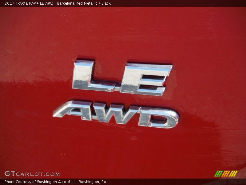 Barcelona Red Metallic / Black 2017 Toyota RAV4 LE AWD