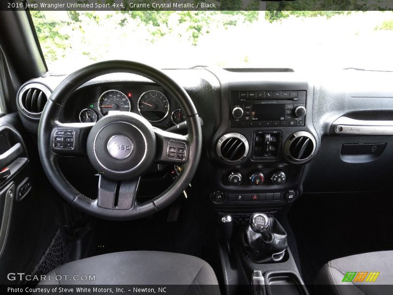Granite Crystal Metallic / Black 2016 Jeep Wrangler Unlimited Sport 4x4