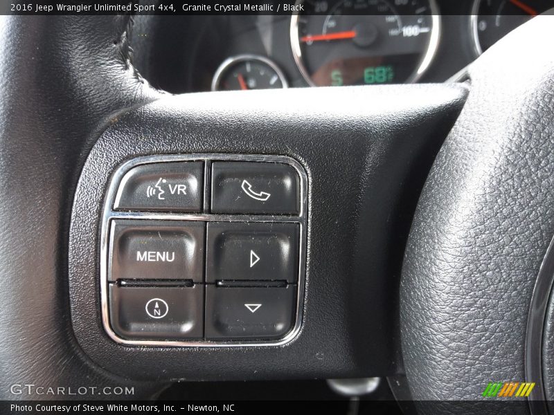 Granite Crystal Metallic / Black 2016 Jeep Wrangler Unlimited Sport 4x4