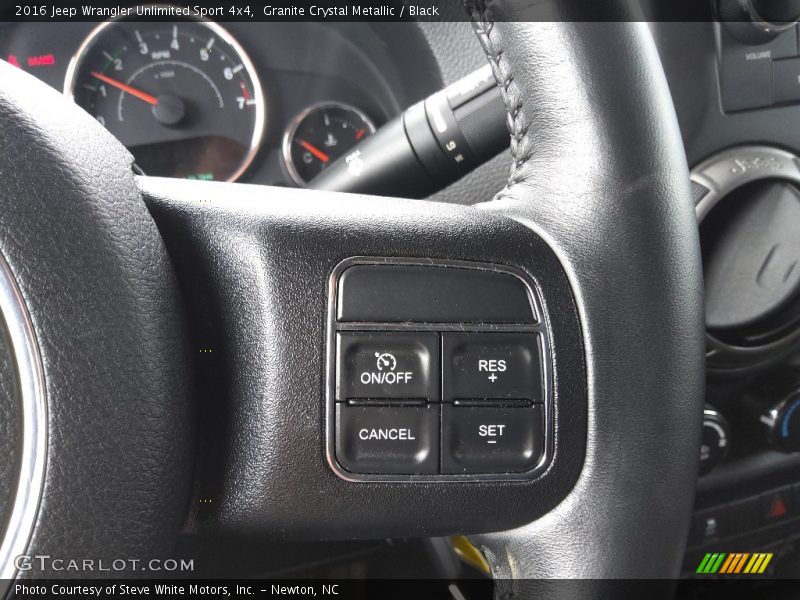 Granite Crystal Metallic / Black 2016 Jeep Wrangler Unlimited Sport 4x4