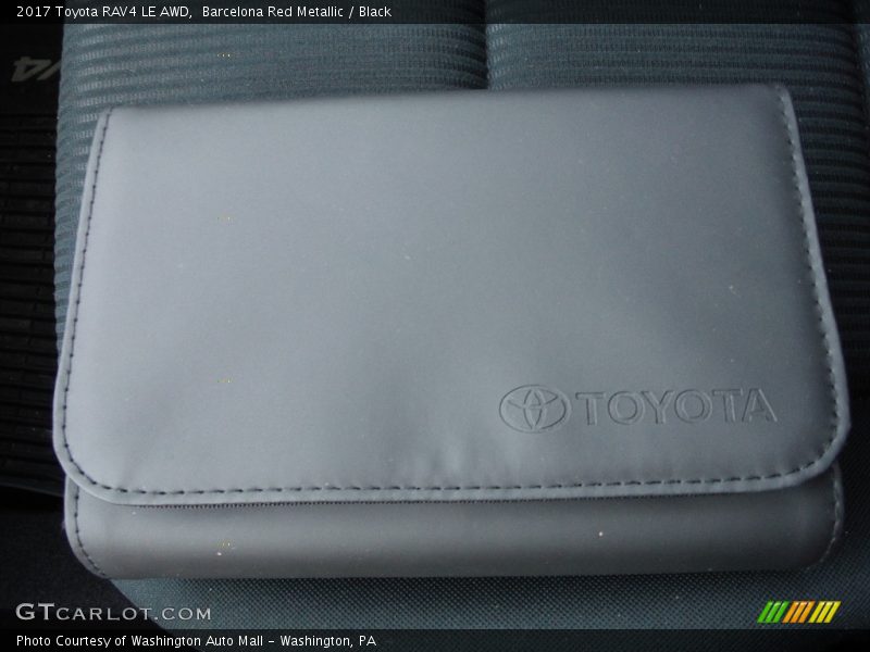 Barcelona Red Metallic / Black 2017 Toyota RAV4 LE AWD