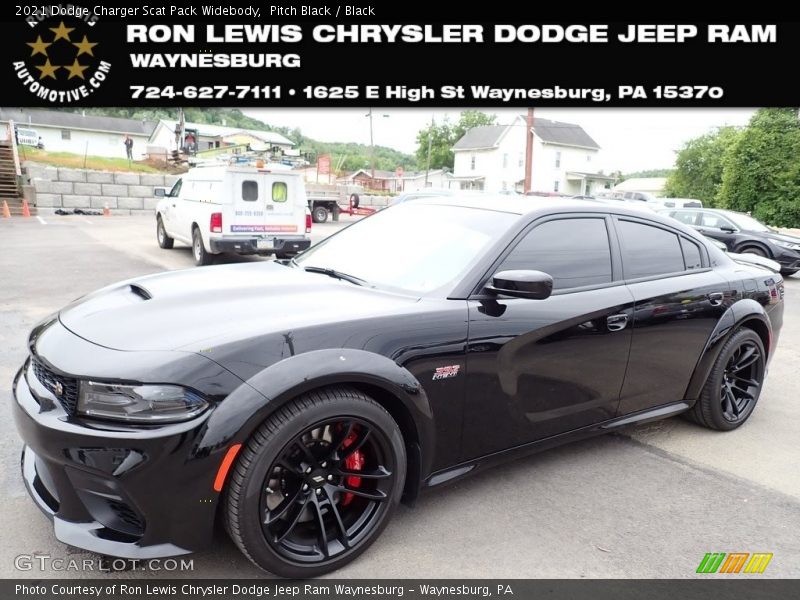 Pitch Black / Black 2021 Dodge Charger Scat Pack Widebody