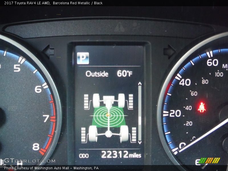 Barcelona Red Metallic / Black 2017 Toyota RAV4 LE AWD