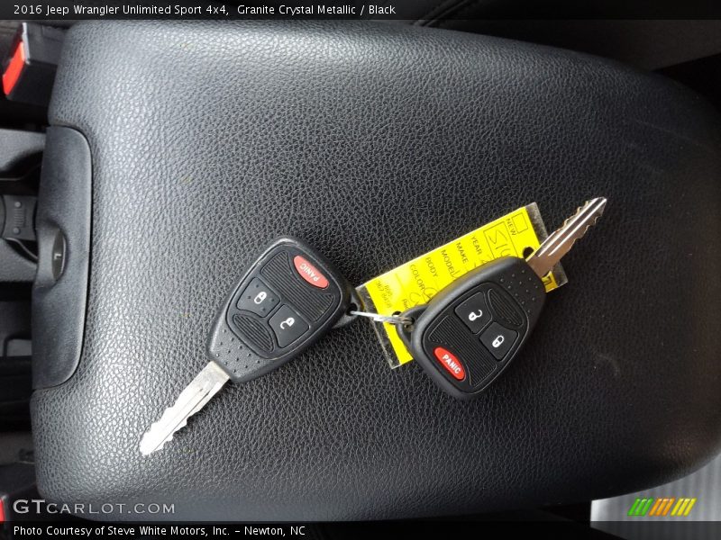 Granite Crystal Metallic / Black 2016 Jeep Wrangler Unlimited Sport 4x4