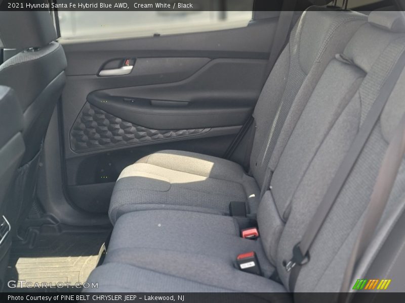Cream White / Black 2021 Hyundai Santa Fe Hybrid Blue AWD
