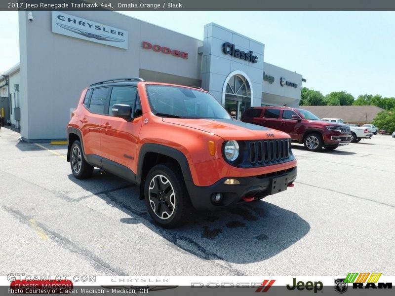 Omaha Orange / Black 2017 Jeep Renegade Trailhawk 4x4