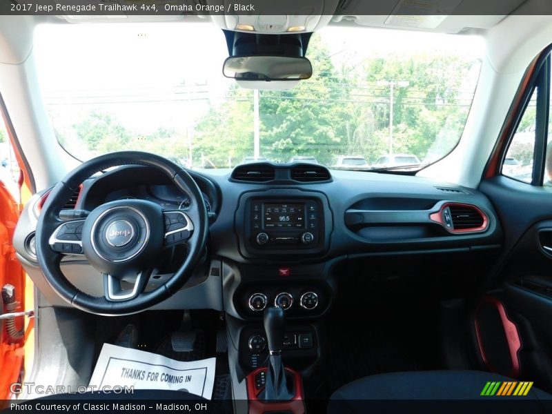 Omaha Orange / Black 2017 Jeep Renegade Trailhawk 4x4