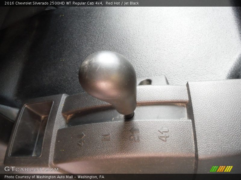 Red Hot / Jet Black 2016 Chevrolet Silverado 2500HD WT Regular Cab 4x4