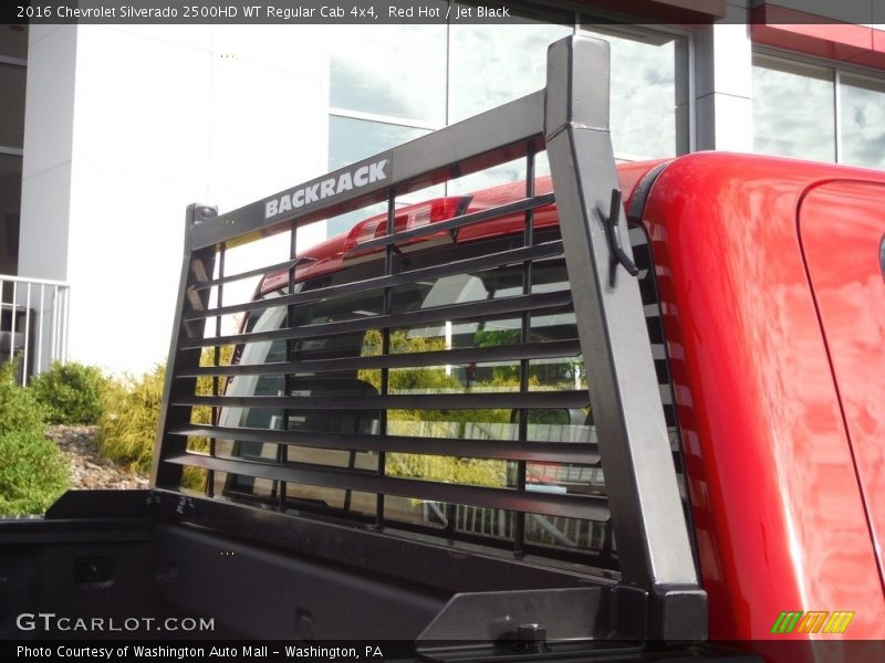 Red Hot / Jet Black 2016 Chevrolet Silverado 2500HD WT Regular Cab 4x4