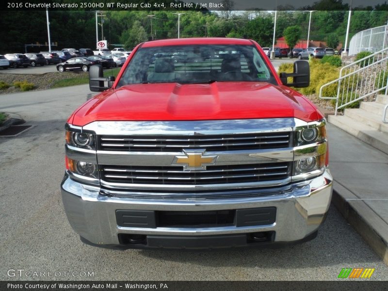 Red Hot / Jet Black 2016 Chevrolet Silverado 2500HD WT Regular Cab 4x4