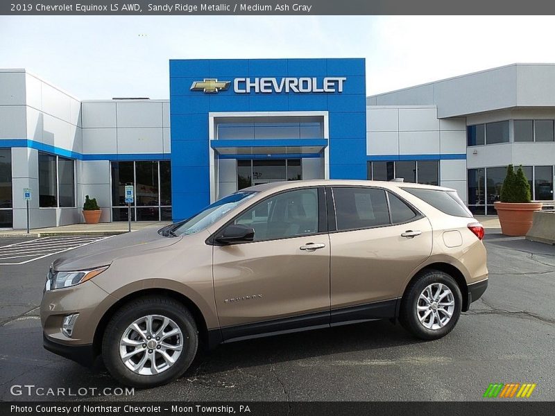 Sandy Ridge Metallic / Medium Ash Gray 2019 Chevrolet Equinox LS AWD