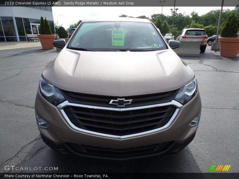 Sandy Ridge Metallic / Medium Ash Gray 2019 Chevrolet Equinox LS AWD