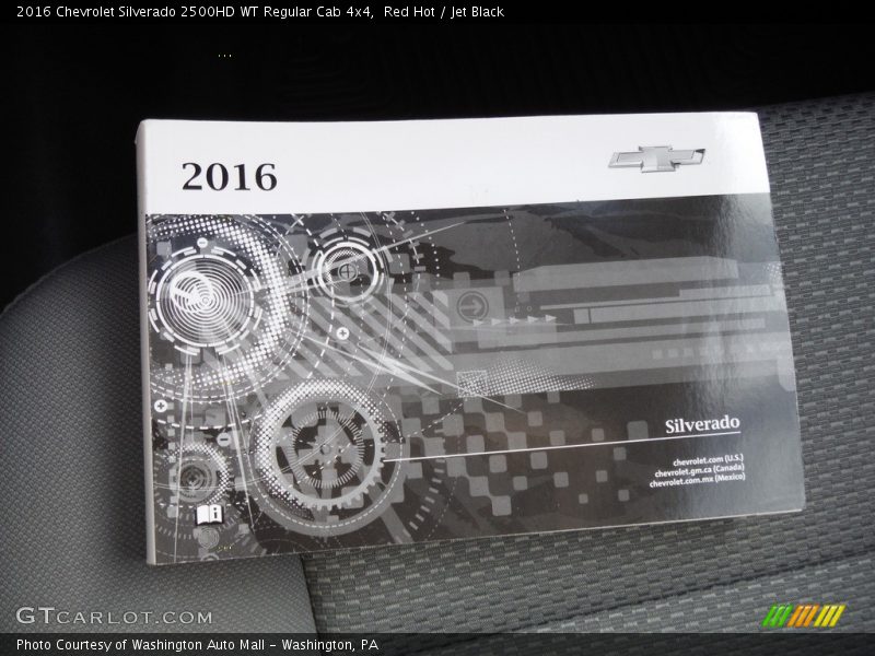 Red Hot / Jet Black 2016 Chevrolet Silverado 2500HD WT Regular Cab 4x4