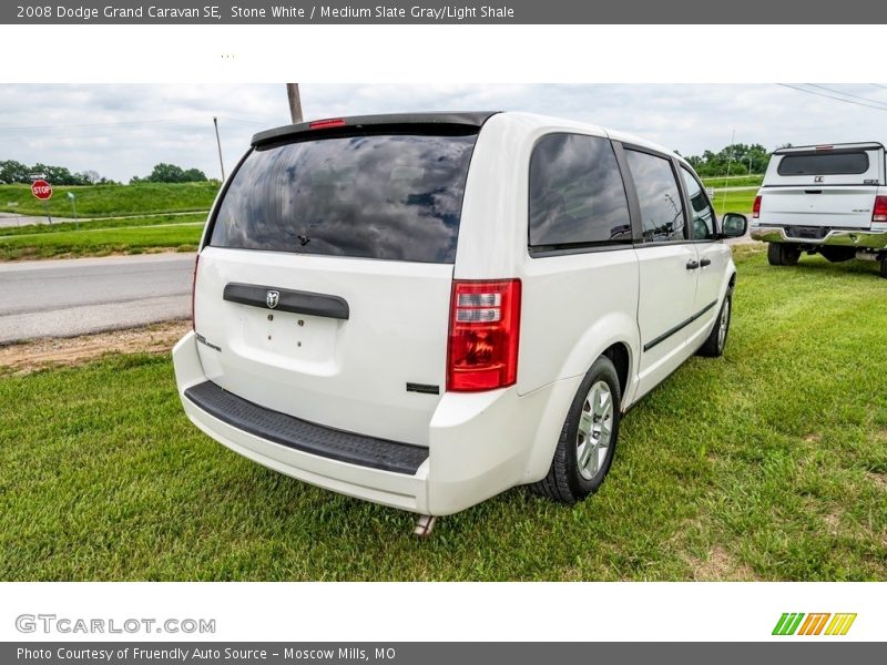 Stone White / Medium Slate Gray/Light Shale 2008 Dodge Grand Caravan SE