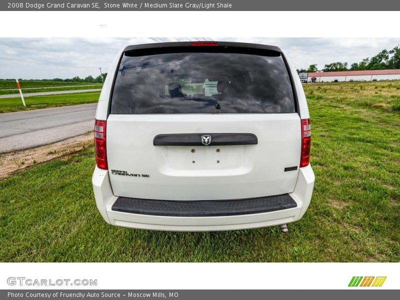 Stone White / Medium Slate Gray/Light Shale 2008 Dodge Grand Caravan SE