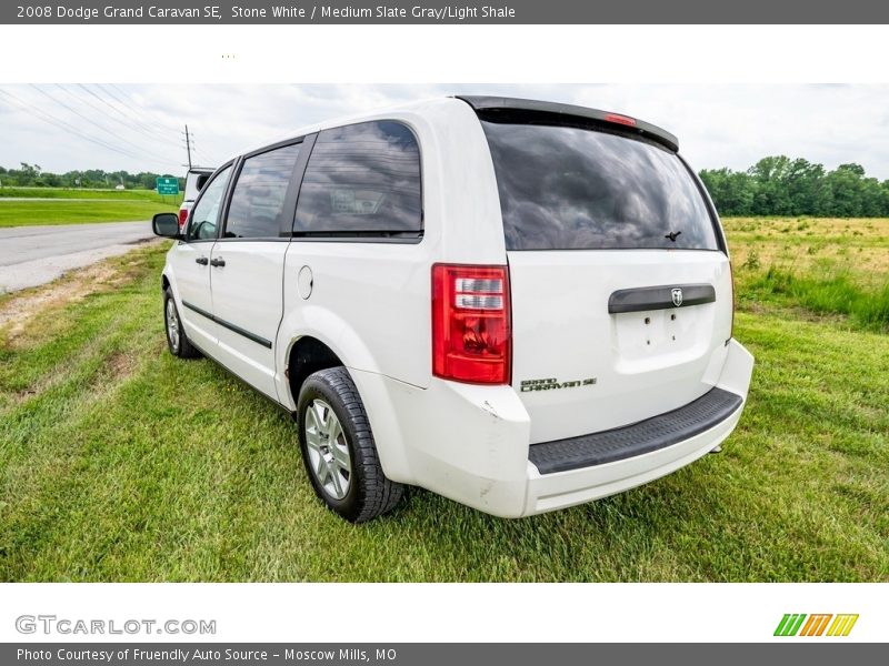 Stone White / Medium Slate Gray/Light Shale 2008 Dodge Grand Caravan SE