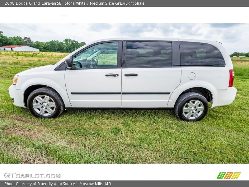 Stone White / Medium Slate Gray/Light Shale 2008 Dodge Grand Caravan SE