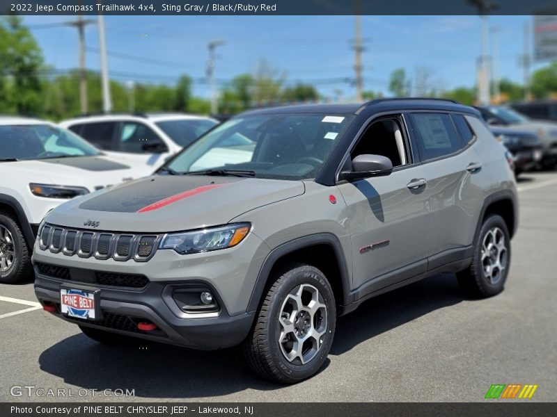 Sting Gray / Black/Ruby Red 2022 Jeep Compass Trailhawk 4x4