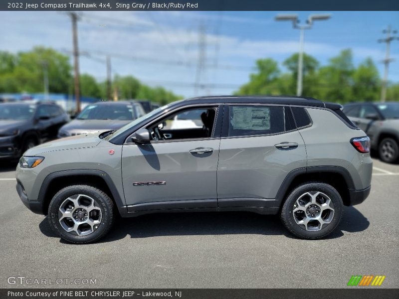 Sting Gray / Black/Ruby Red 2022 Jeep Compass Trailhawk 4x4