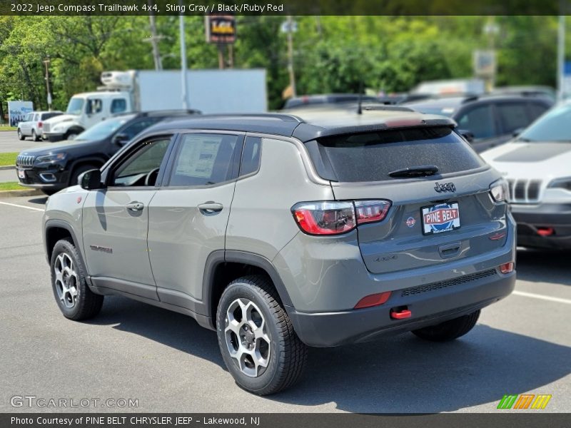 Sting Gray / Black/Ruby Red 2022 Jeep Compass Trailhawk 4x4