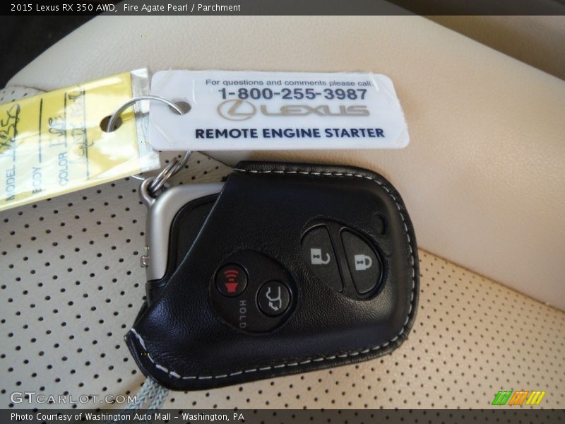 Fire Agate Pearl / Parchment 2015 Lexus RX 350 AWD