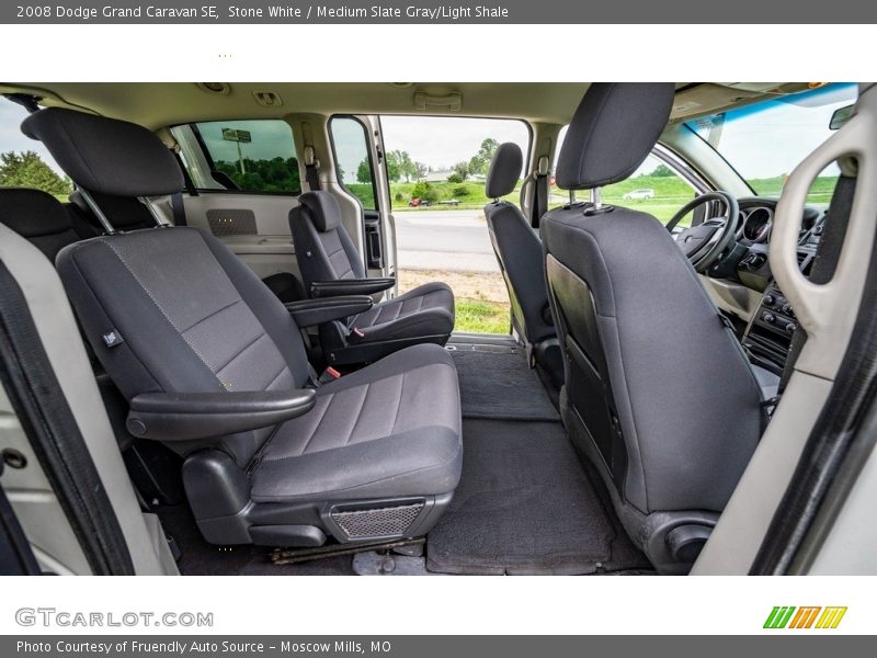 Stone White / Medium Slate Gray/Light Shale 2008 Dodge Grand Caravan SE