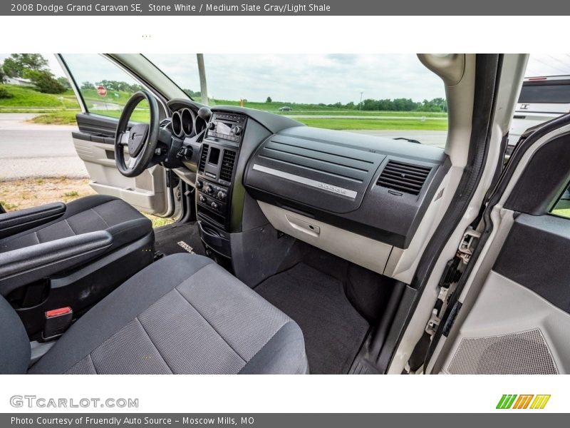 Stone White / Medium Slate Gray/Light Shale 2008 Dodge Grand Caravan SE