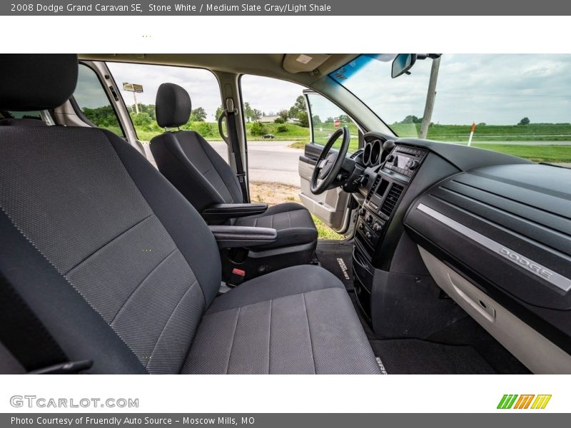 Stone White / Medium Slate Gray/Light Shale 2008 Dodge Grand Caravan SE