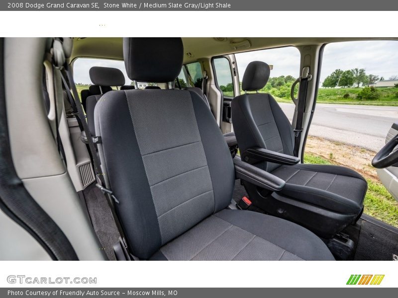 Stone White / Medium Slate Gray/Light Shale 2008 Dodge Grand Caravan SE