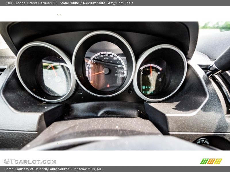Stone White / Medium Slate Gray/Light Shale 2008 Dodge Grand Caravan SE