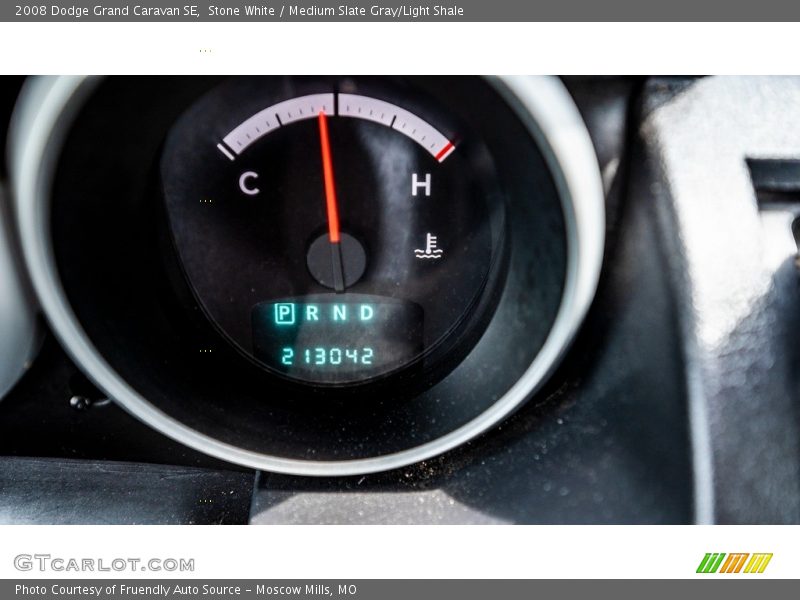 Stone White / Medium Slate Gray/Light Shale 2008 Dodge Grand Caravan SE