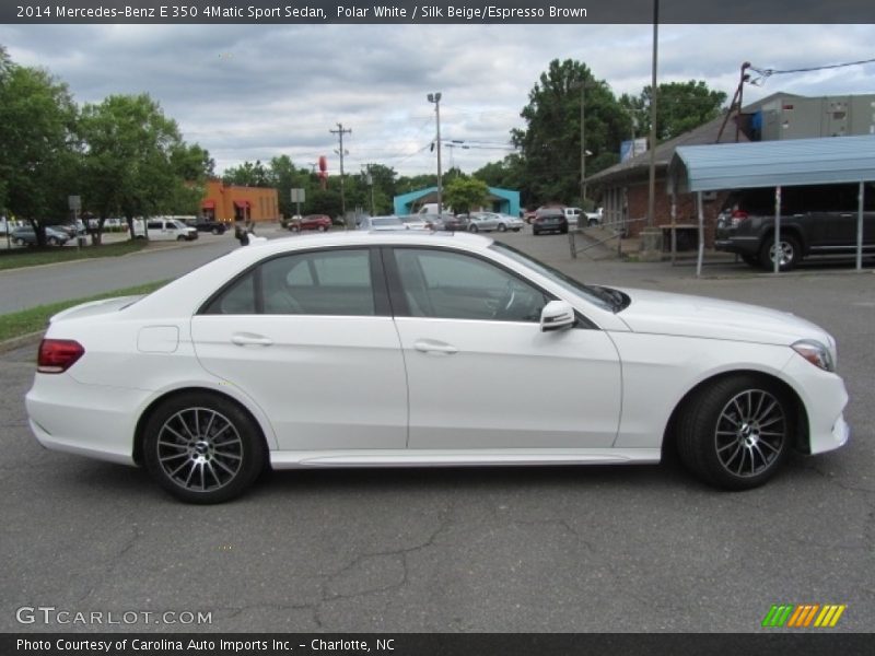 Polar White / Silk Beige/Espresso Brown 2014 Mercedes-Benz E 350 4Matic Sport Sedan