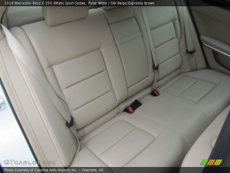Polar White / Silk Beige/Espresso Brown 2014 Mercedes-Benz E 350 4Matic Sport Sedan