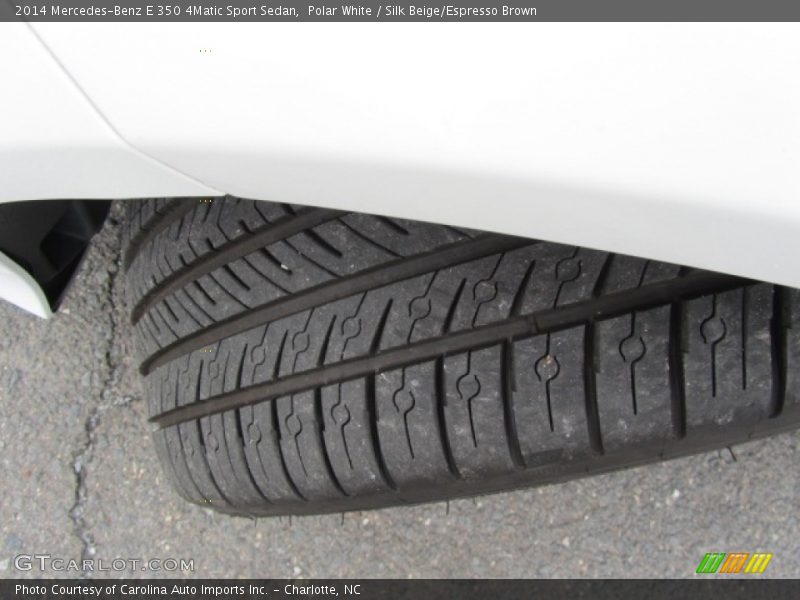 Polar White / Silk Beige/Espresso Brown 2014 Mercedes-Benz E 350 4Matic Sport Sedan