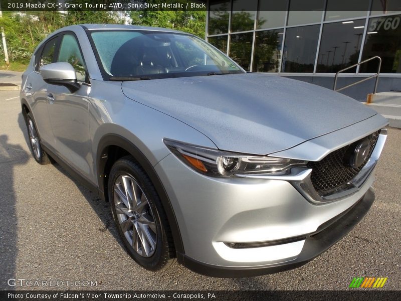 Sonic Silver Metallic / Black 2019 Mazda CX-5 Grand Touring AWD