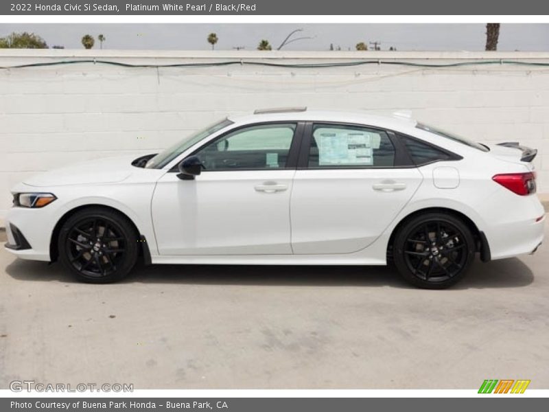  2022 Civic Si Sedan Platinum White Pearl