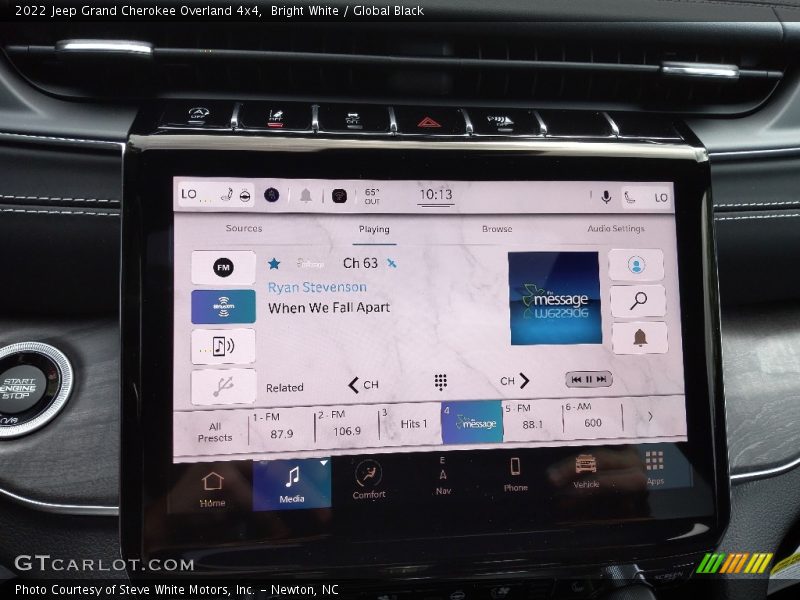 Controls of 2022 Grand Cherokee Overland 4x4