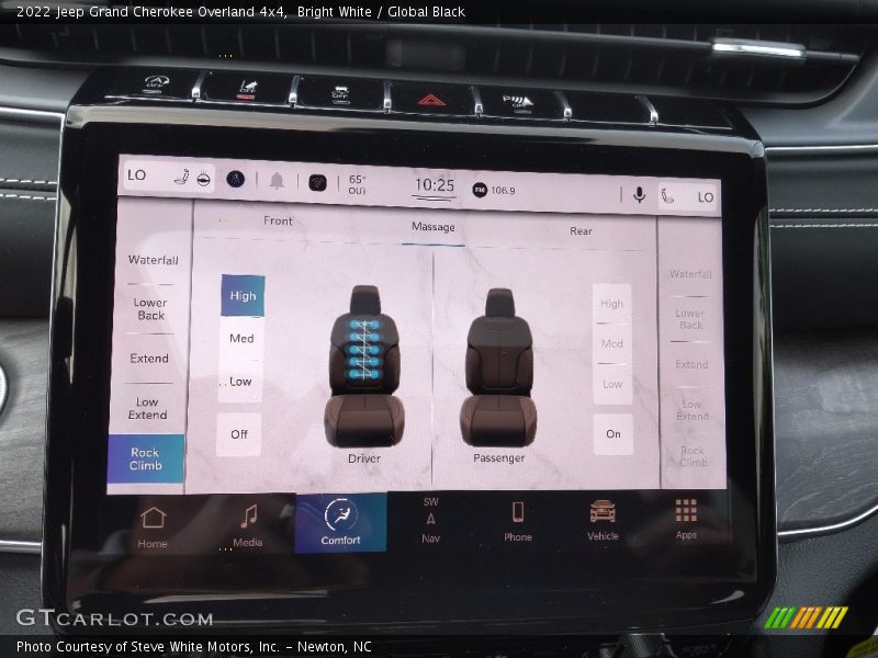 Controls of 2022 Grand Cherokee Overland 4x4
