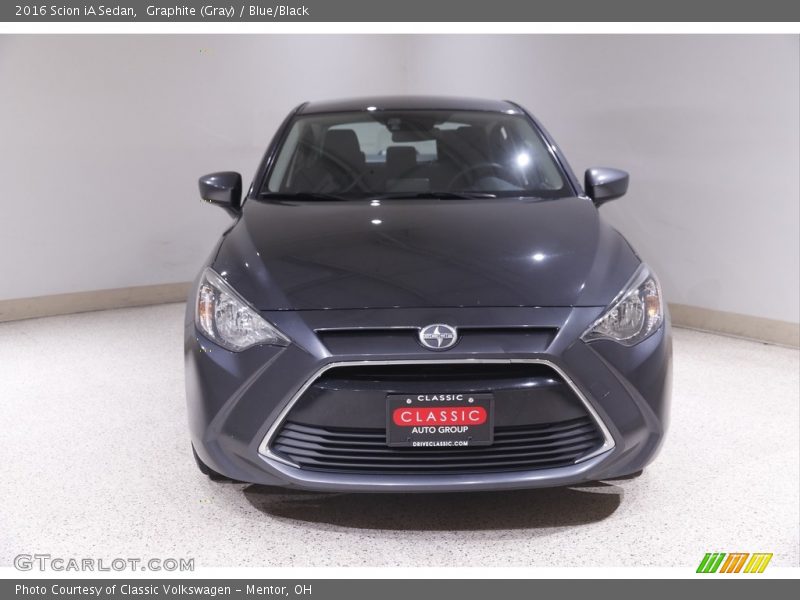 Graphite (Gray) / Blue/Black 2016 Scion iA Sedan