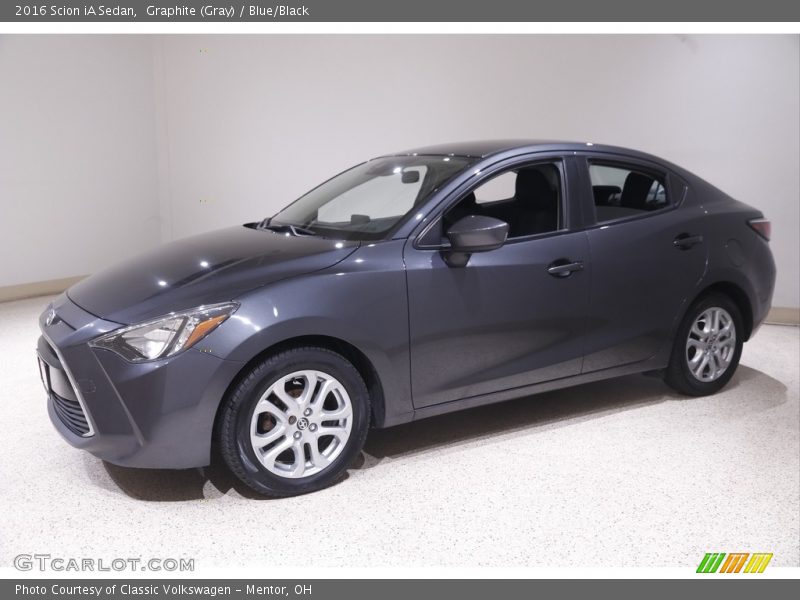 Graphite (Gray) / Blue/Black 2016 Scion iA Sedan
