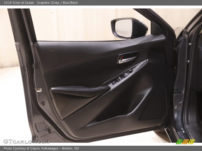 Graphite (Gray) / Blue/Black 2016 Scion iA Sedan