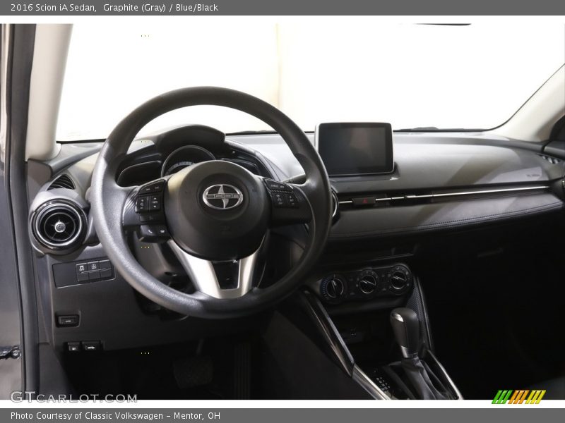Graphite (Gray) / Blue/Black 2016 Scion iA Sedan