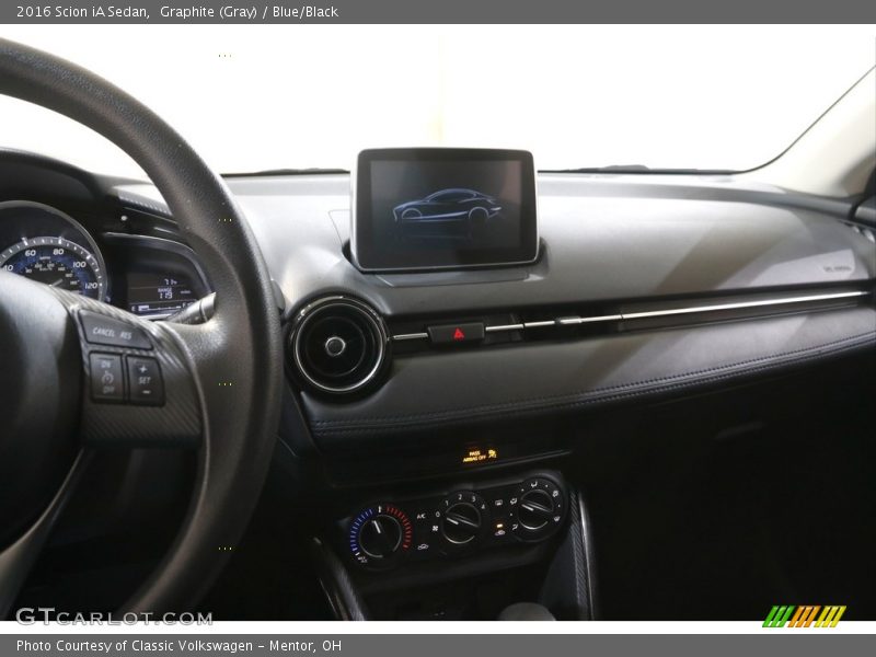 Graphite (Gray) / Blue/Black 2016 Scion iA Sedan