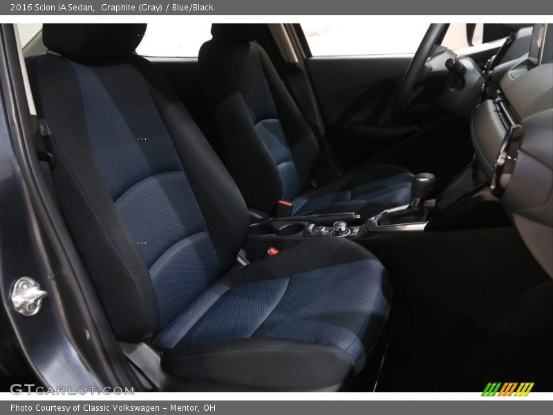 Graphite (Gray) / Blue/Black 2016 Scion iA Sedan