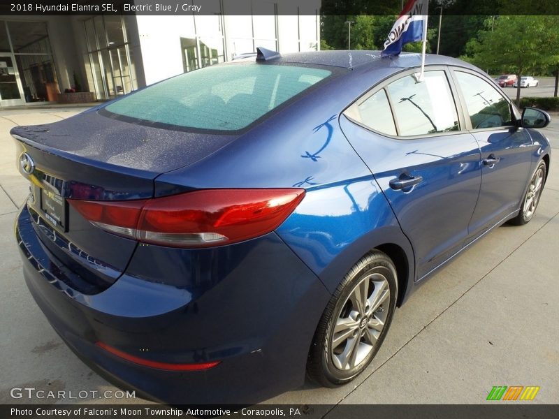 Electric Blue / Gray 2018 Hyundai Elantra SEL